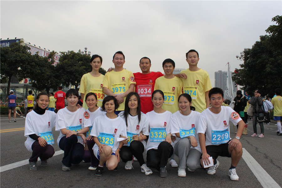 珠海順益健兒挑戰馬拉松